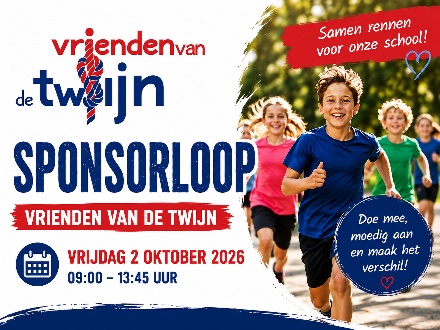 Vrienden van de Twijn Sponsorloop 2026 nieuws